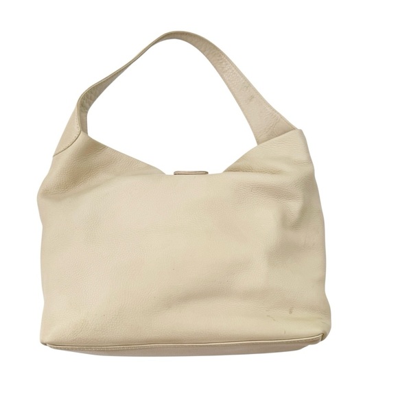 Dooney & Bourke Pebbled Leather Shoulder Hobo Bag Medium Cream - Picture 10 of 14